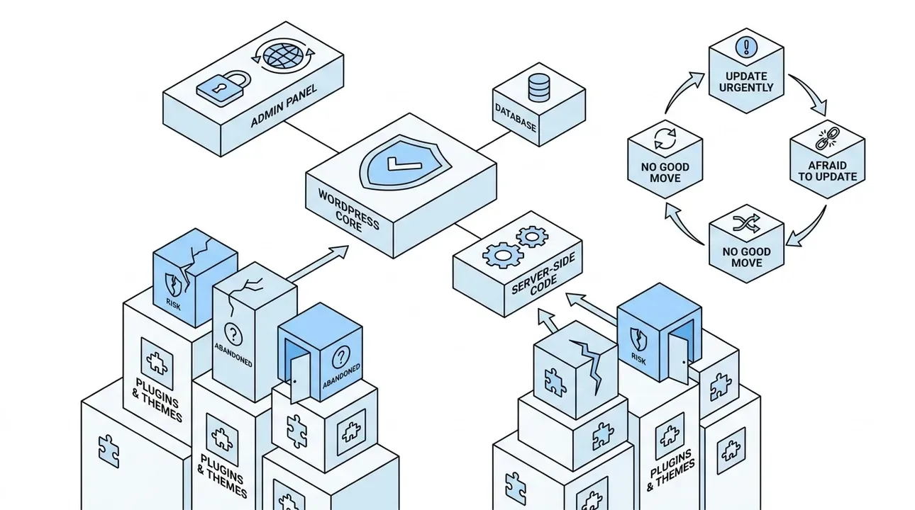 Plugins: The hidden, growing risk surface in CMS security.