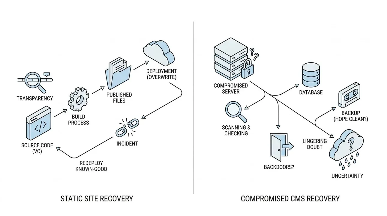 Static site recovery: transparency, speed, and certainty.