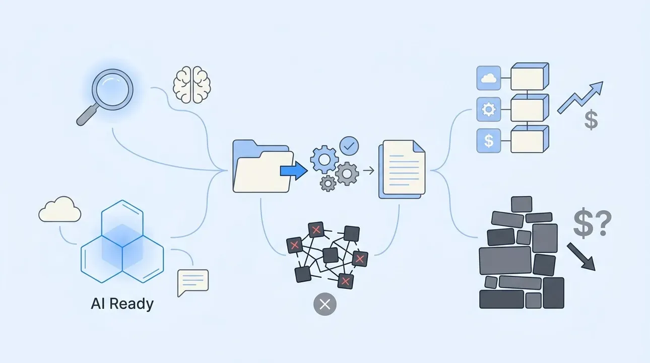 AI-ready site: Business case for visibility, content, and cost.