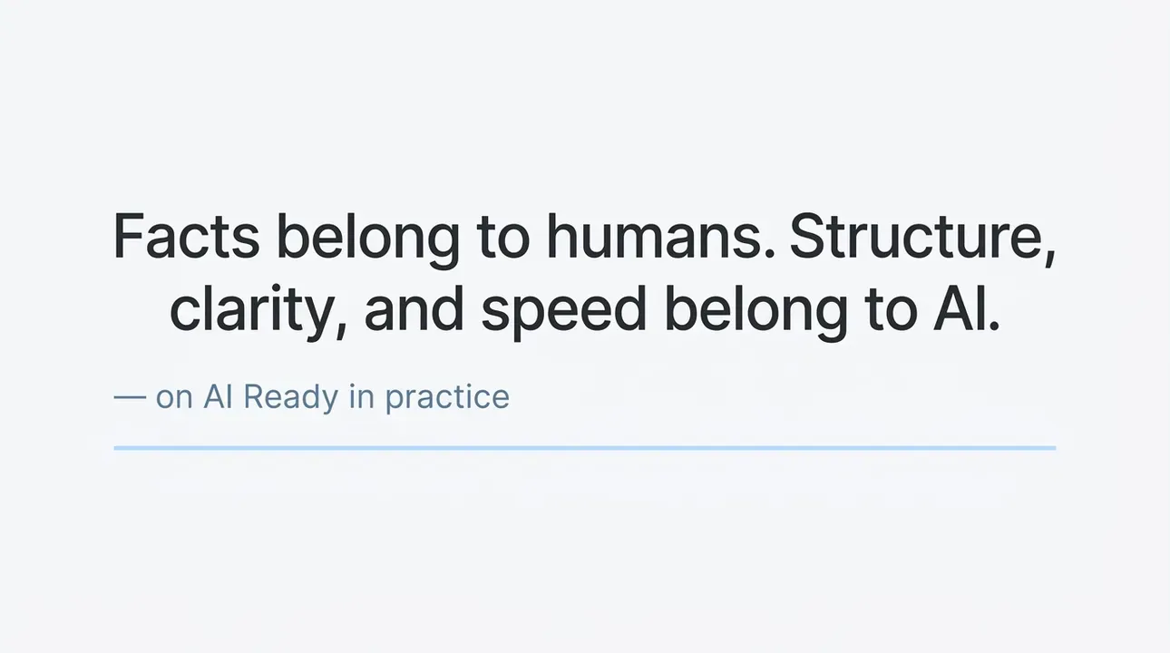 AI’s role: Speed and clarity, human trust and facts.
