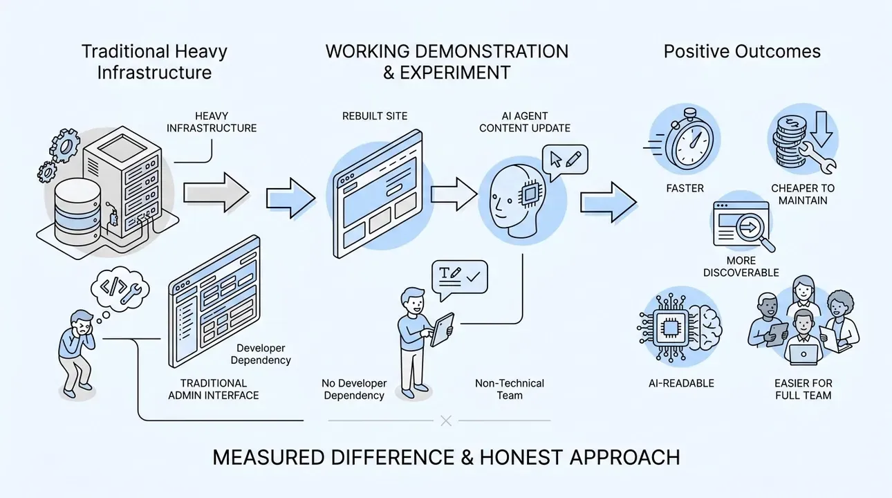 Your site transformation: a proven, working demonstration.