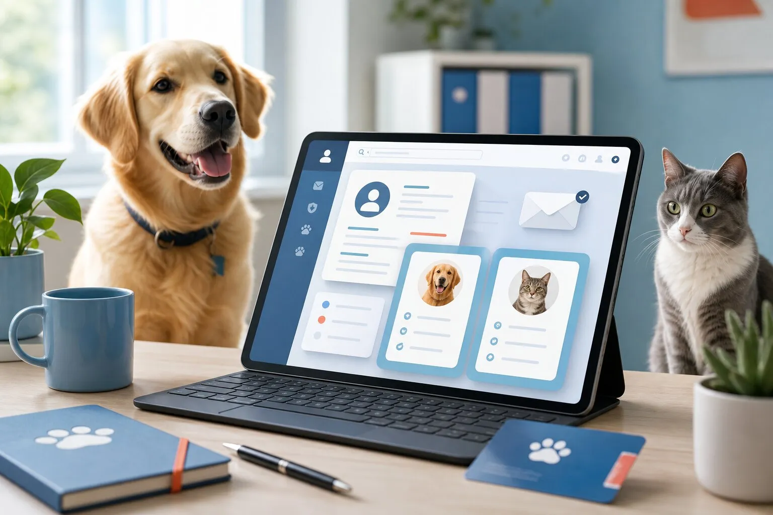 JAS account and pet registration workflow