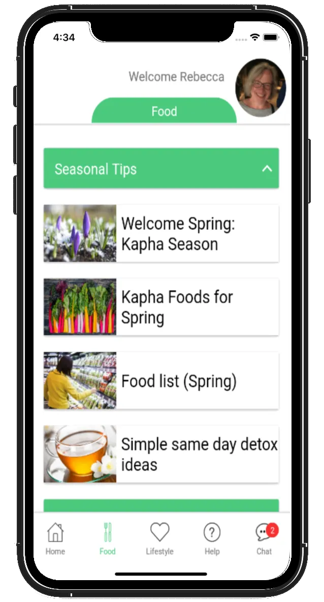 Health App section 2
