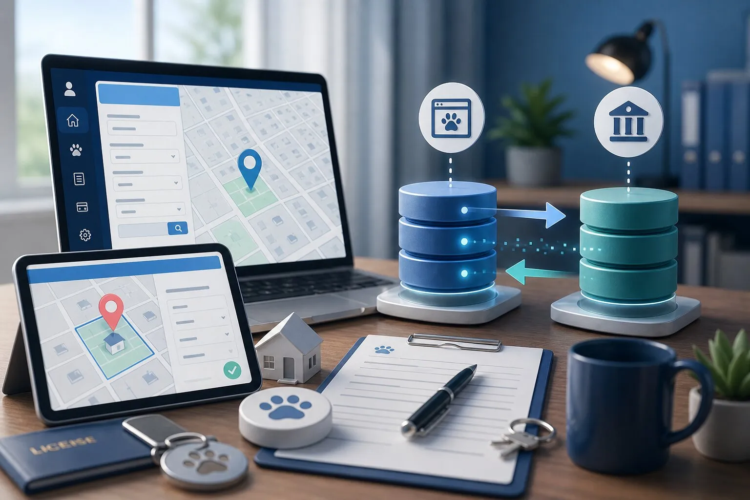 JAS GIS address lookup and municipal database sync