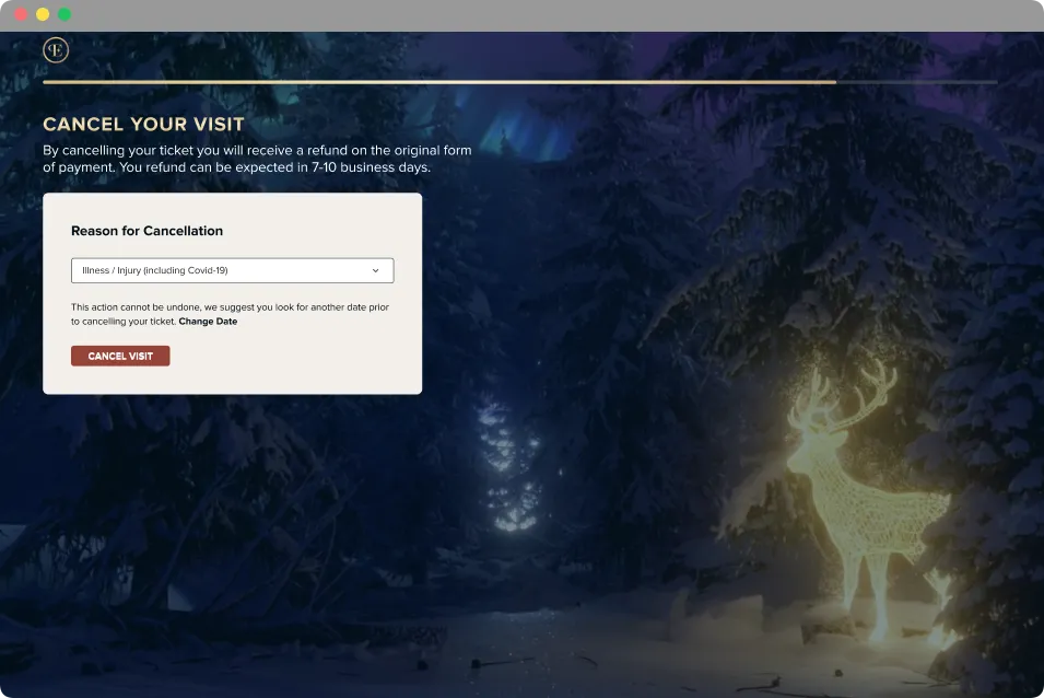 Enchant My Account cancellation and refund flow