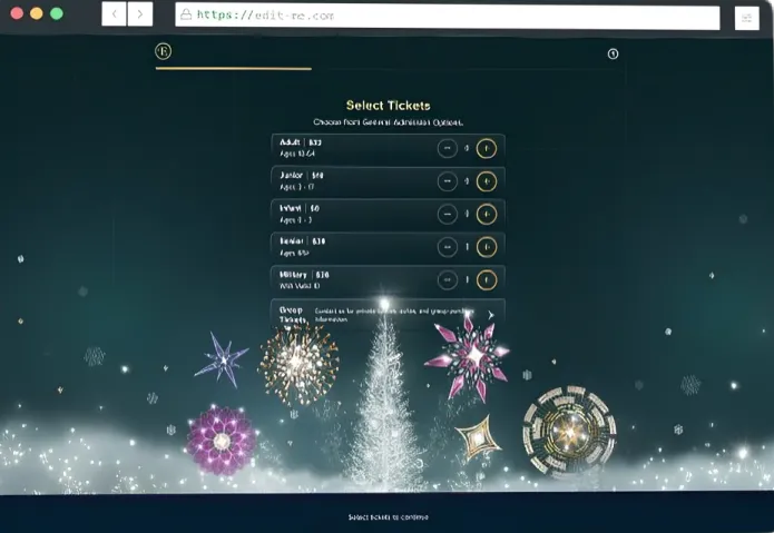 Enchant ticketing regular ticket selection