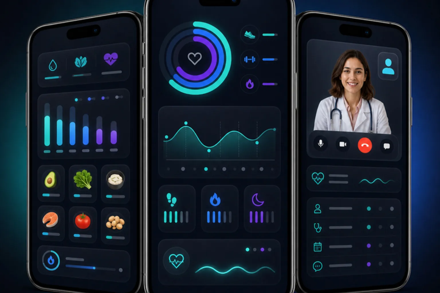 Ventrickle mobile diet tracking screen
